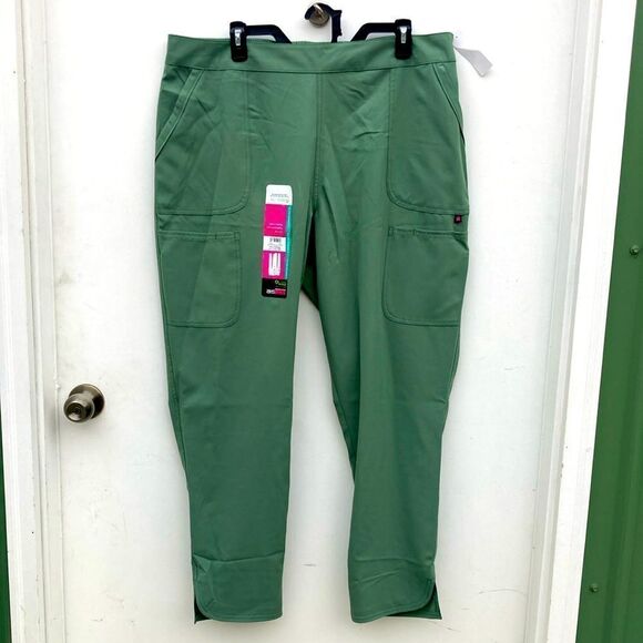 Fashion Stretch Pull-On Straight Leg Cargo Scrub Pants Size XL - Picture 1 of 9